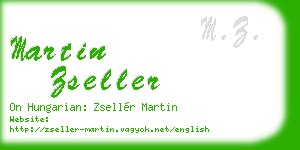 martin zseller business card